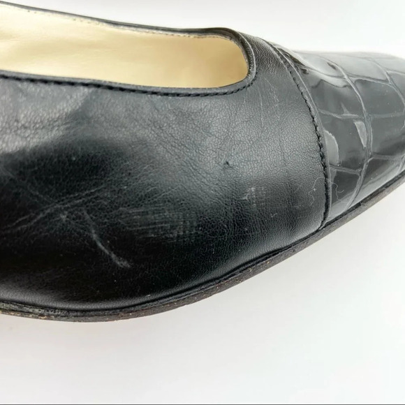 Vintage  Bally Mariner Croc Embossed Heel - Picture 15 of 15